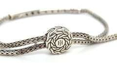 John Hardy classic chain pull through pave station bracelet