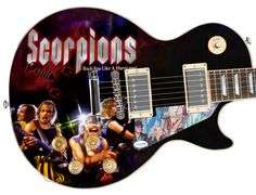 Scorpions Signed Custom Graphics Guitar ACOA