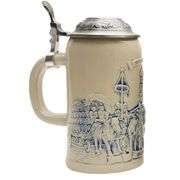 German Oktoberfest Beer Stein with Metal Lid