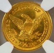 Shimmering Gem BU 1907 US $2.50 Liberty Gold Piece. NGC MS65