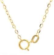 14kt Yellow gold cable chain necklace