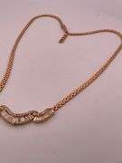CERTIFIED 18K YELLOW GOLD DIAMOND NECKLACE