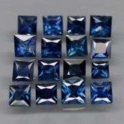 Premium luster 1.72ct navy blue Sapphire set! Heated only!