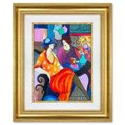 "Chit Chat" by Itzchak Tarkay (1935-2012)