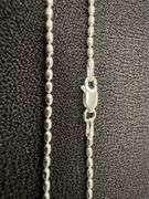 Sterling Silver Italian Oval Ball Bead Chain 1.8mm 925 Italy Rice Bracelet 8"