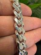 Sterling Silver Solid Miami Cuban Link Chain 10.3mm 925 Italy Box Lock Necklace 24"