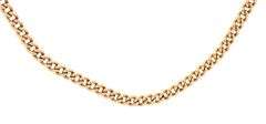 Strong 14K YG Standard Link Pendant Necklace