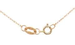 14kt Yellow gold 3/8ctw diamond swirl pendant on chain