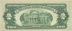 1928 F Unc $2 Red Seal US Note.