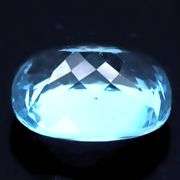 Superbly cut heavy flashing 15.75ct Swiss blue Topaz