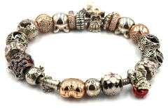 Pandora bracelet with charms