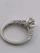 certified brand new 14k white gold diamond engagment ring