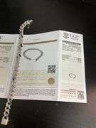 certified brand new men's diamond cuban link bracelet