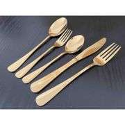 30-Piece Gold Stainless Steel Flatware Set