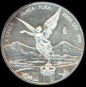 One Ounce 2000 Mexican “Onza Pura” Silver Round