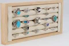 .925 Sterling Silver Curated 20 Ring Lot Various Sizes & Stones