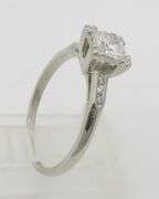 Vintage Diamond Ring Crafted in Platinum with Earth Mined Diamonds