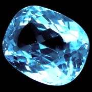 Superbly cut heavy flashing 15.75ct Swiss blue Topaz