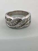 CERTIFIED 14K WHITE GOLD DIAMOND RING