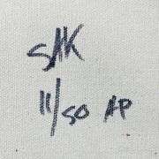 "Jesus and the Angel" by Steve Kaufman (1960-2010)