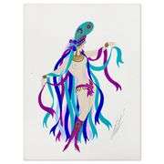 "Raspoutine, Troisieme Mannequin, December 2, 1959 for Folies Pigalle" by Erte (1892-1990)