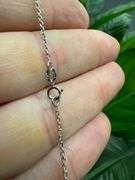 10k White Gold 1.22mm Rolo Chain 18" Necklace