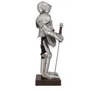22 Gauge Steel Medieval Knight Armor Wood Base
