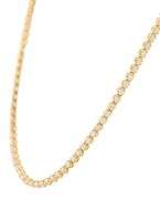 New 4.00ctw Round Diamond Tennis Necklace in 14K