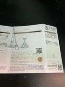 CERTIFIED BRAND NEW 18K WHITE GOLD CHAIN WITH DIAMOND PENDANT