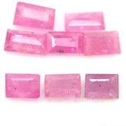Bright! Real! Collectors 5.96ct 8 piece pink Sapphire set!