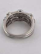 CERTIFIED PLATINUM AND DIAMOND RING