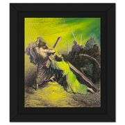 "Simon Helping Jesus" by Steve Kaufman (1960-2010)