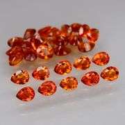 Rare 4.08ct top red amber Madeira Citrine set!
