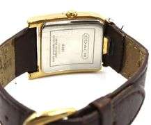 Coach gold plated quartz watch