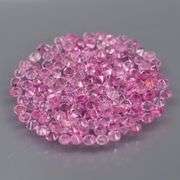 150 pieces! 2.11ct diamond cut pink Sapphire set!