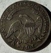 1825 Double Profile Bust Half Dollar