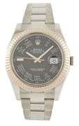Rolex Datejust II 116300, 41mm, Aftermarket Black Dial, Stainless Steel Men’s Watch