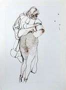 Rare Vintage Renato Guttuso Erotic Art Circa 1981