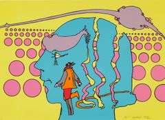 Rare Peter Max Screenprint 'St. Paul' Signed, 1971