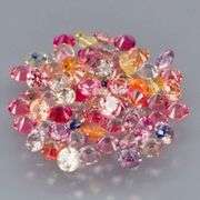 Diamond cut! 65 piece 3.94ct fancy color Sapphire set! Heated only!