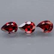 Fantastic 6.43ct set of matched eye clean Mozambique Garnets!