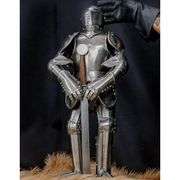 22 Gauge Steel Medieval Knight Armor Wood Base