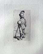 Extremely Rare and Collectible Antique Etching After Rembrandt, c. 1880