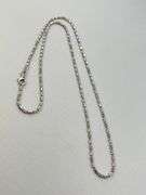 925 Sterling Silver Shimmering Ice Barrel Chain Necklace