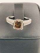 CERTIFIED 14K WHTE GOLD DIAMOND RING