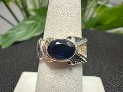 Sterling Silver 925 Illite Gemstone Ring Size 6