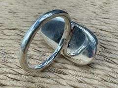 Sterling Silver 925 One of a Kind Dichroic Glass Ring Size 7.5