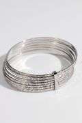 .925 Sterling Silver Baby 7 Day Bangle Bracelet Inside Diameter 55mm