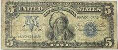 $5 1899 Indian Chief Silver Certificate