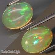 2.20ct floral flashing semi-black Ethiopian Opal